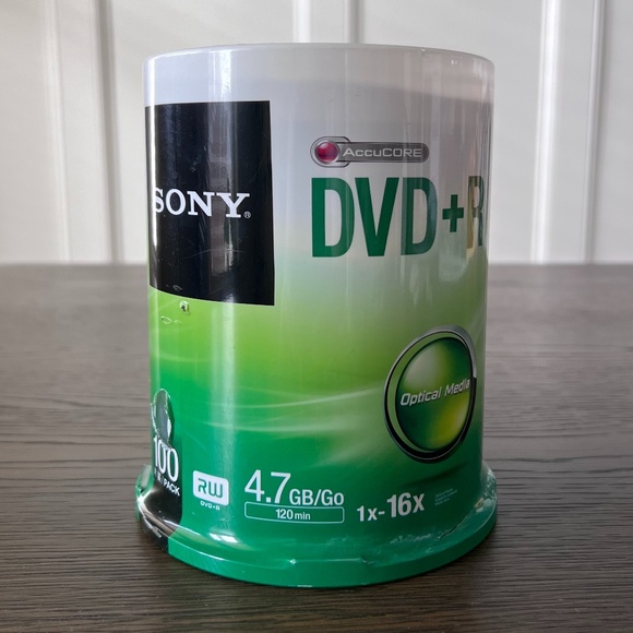 Sony DVD+R 4.7GB 120 Min 16X Blank Media Disc 100-Pack ~ New/Factory Sealed - Picture 3 of 6